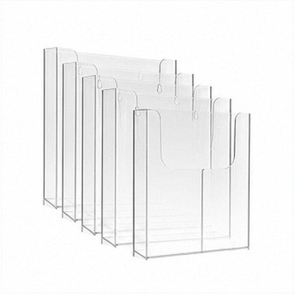 Document Holder Stand - 4 шт. прозрачных акриловых настенных держателей