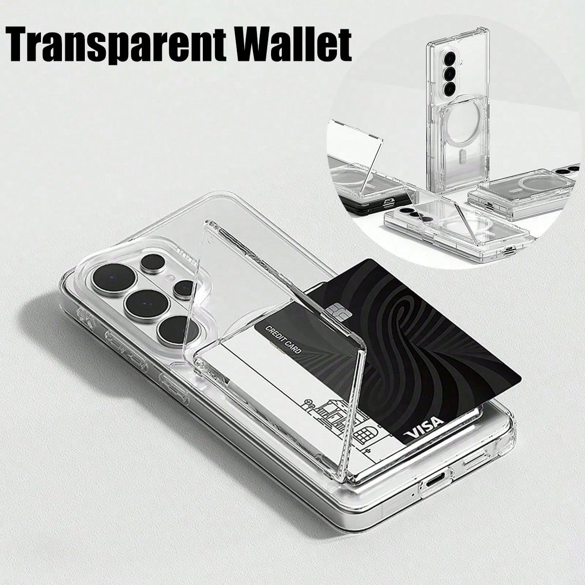 Document Holder Stand - 1 шт. прозрачный чехол-кошелек с магнитным