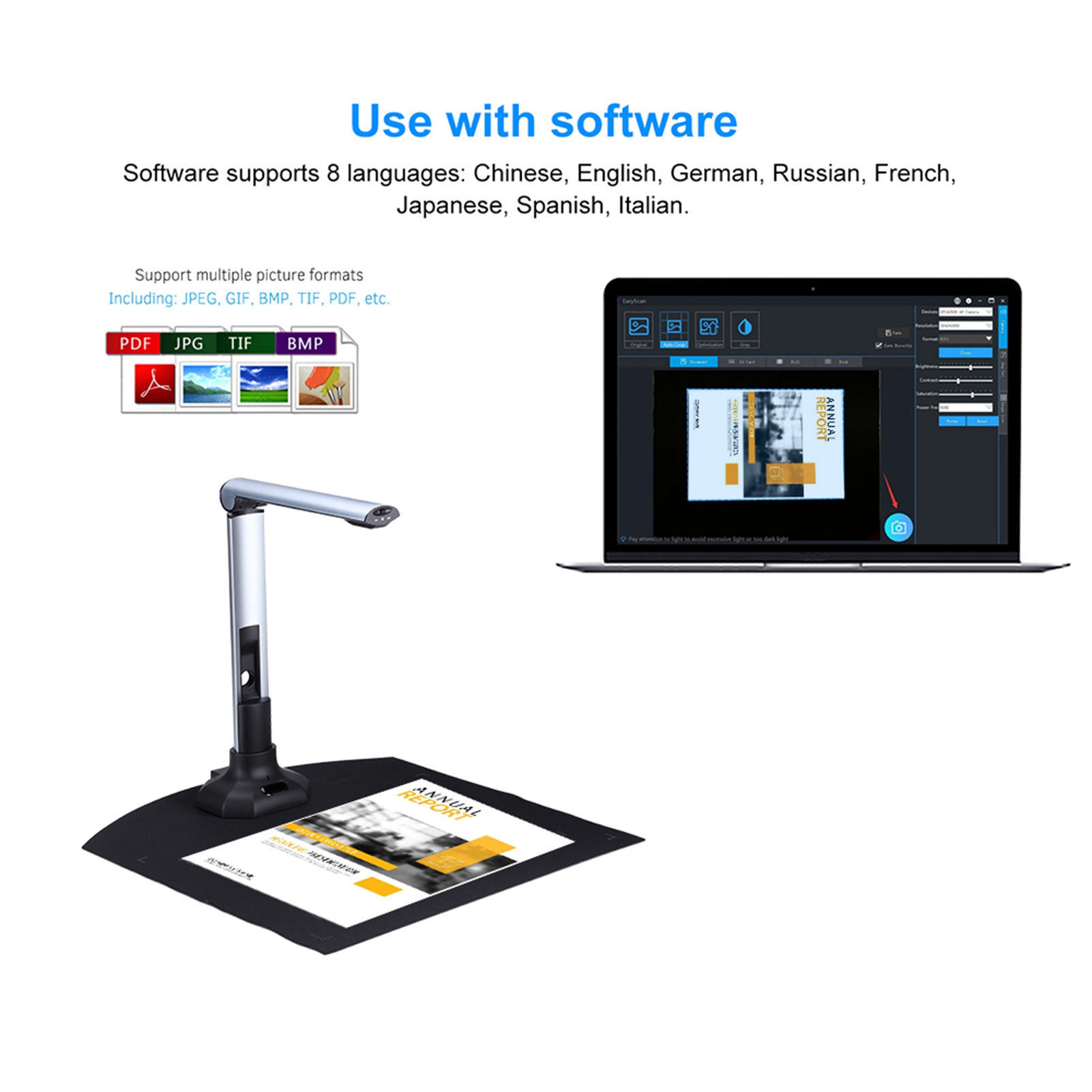 Сканер документов 10MP HD скла – обзор и цена Document Scanner Portable