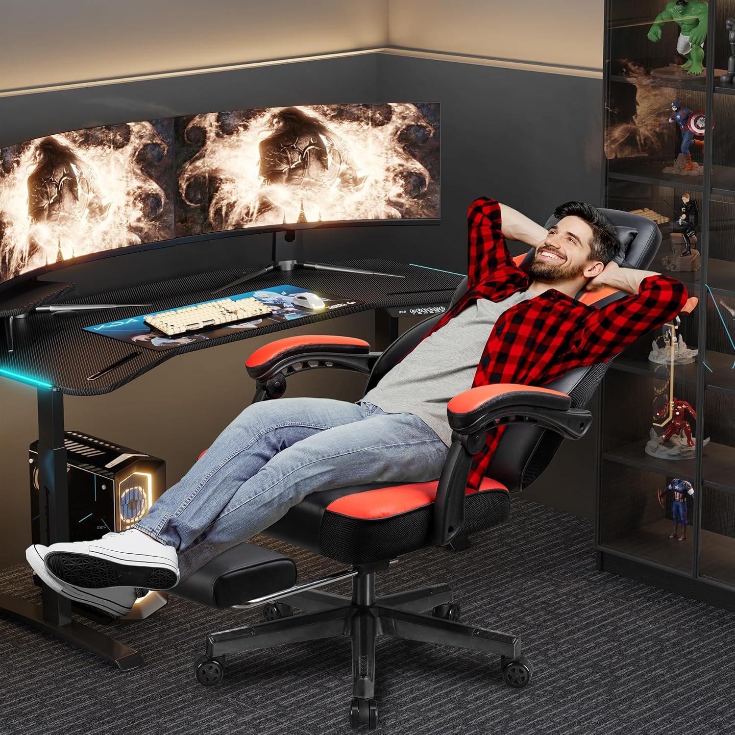 Игровое кресло с подставкой дл – обзор и цена Ergonomic Office Chair