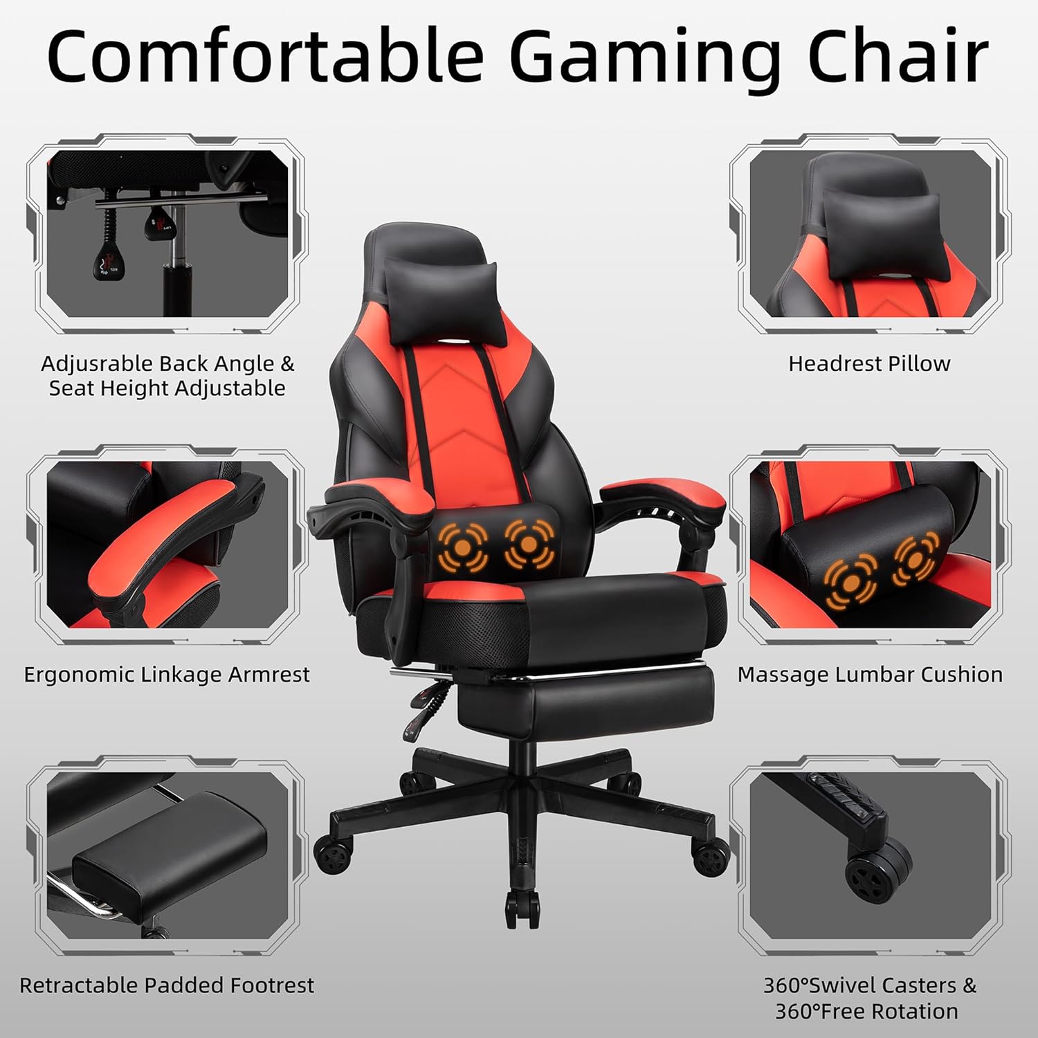 Игровое кресло с подставкой дл – обзор и цена Ergonomic Office Chair